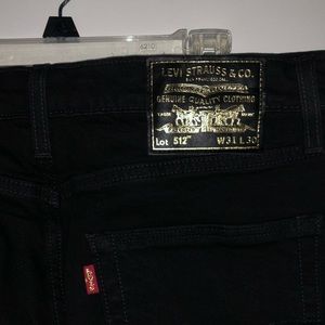 Levi Straight Black Jeans